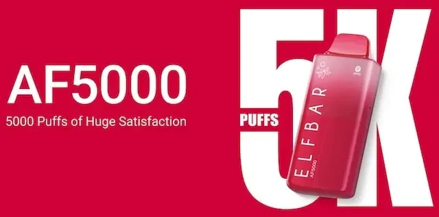 Elfbar AF5000 Hybrid Vape mit Text