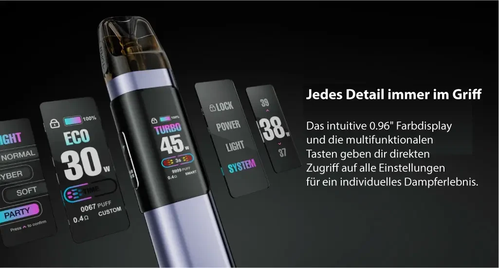 Elfbar Elfx Details im Griff