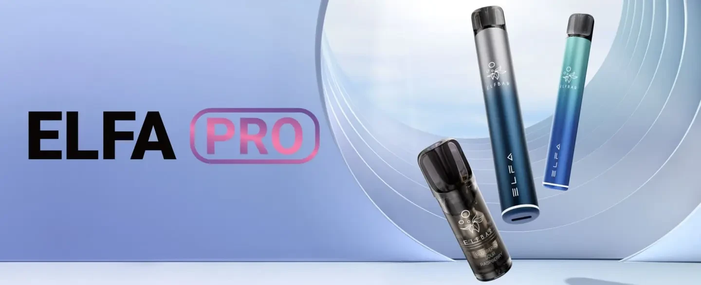 Elfbar Hesteller Banner mit Elfa Pro Pods