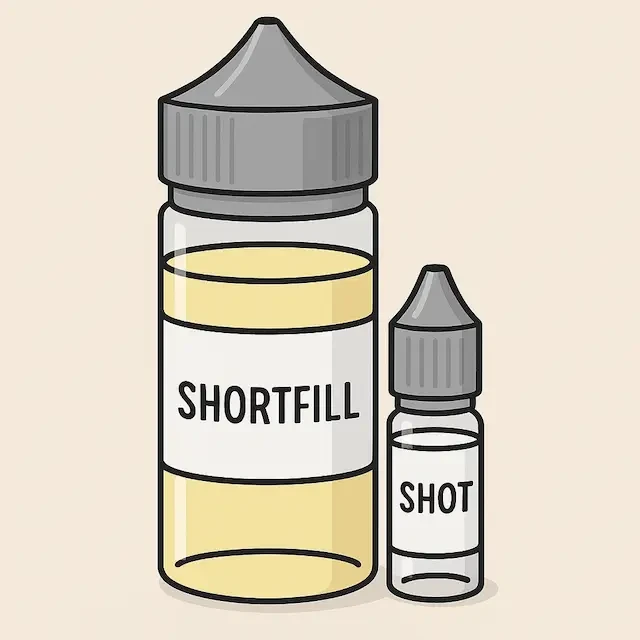 Shortfill Flasche mit Nikotinshot