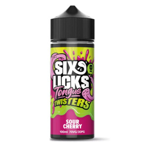 Six Licks - Tongue Twisters Sour Cherry - 100ml Shortfill