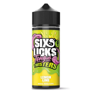 Six Licks - Tongue Twisters Lemon Lime  - 100ml Shortfill