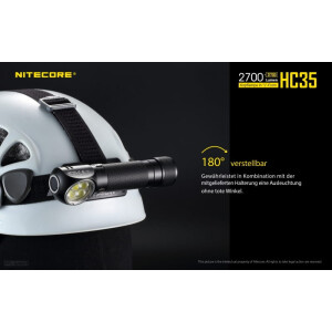 NiteCore HC35 Stirnlampe inkl. Akku