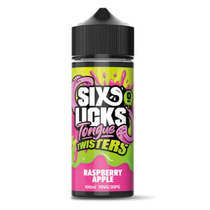 Six Licks - Tongue Twisters Raspberry Apple - 100ml...