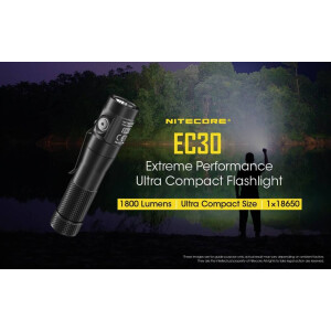 Nitecore EC30 inkl. Akku - 1800 Lumen