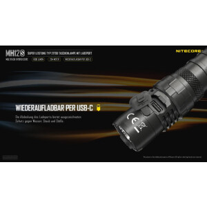 NiteCore MH12S Taschenlampe inkl. Akku - 1800 Lumen