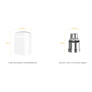 Aspire Nautilus X Ersatzglas und Tankverlängerung