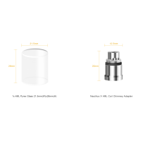 Aspire Nautilus X Ersatzglas und Tankverlängerung