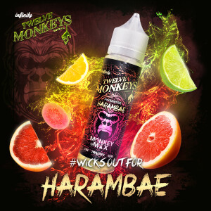 12 Monkeys Harambae 50ml Shortfill