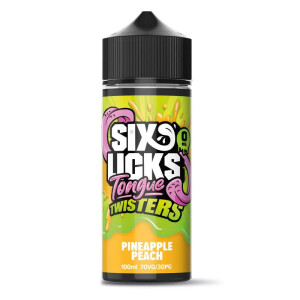 Six Licks - Tongue Twisters Pineapple Peach - 100ml...