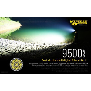 Nitecore TM9K - Taschenlampe - 9500 Lumen