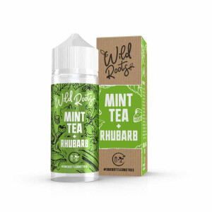 Wild Roots E-Liquid - Mint Tea + Rhubarb - 100ml Shortfill