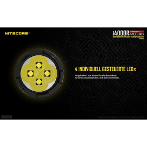 Nitecore i4000R - 4400 Lumen Taschenlampe inkl. Akku