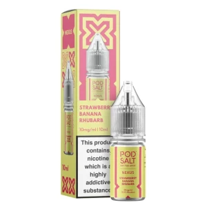 Pod Salt - Strawberry Banana Rhubarb - 10ml NicSalt