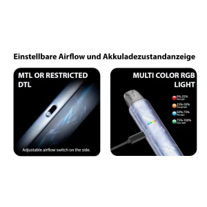 Dotmod dotPod lite - einstellbar Airflow und Akkustand Anzeige