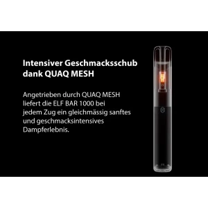 Elfbar 1000 Einweg Vape mit Qudmesh Coil