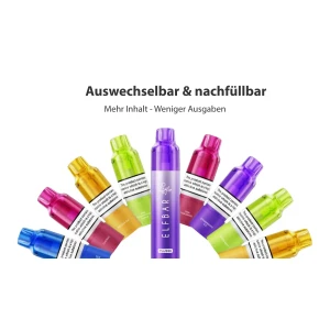 Elfbar Plus 5 Set mit 3 Pods und Nachfülltankt, 30ml Liquid insgesammt