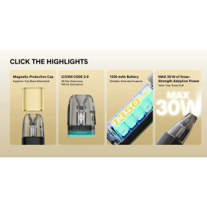 Voopoo Argus Klyc Pod Set Übersicht aller Feartures