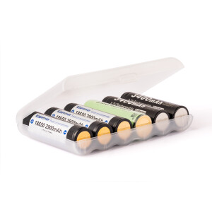 Akkubox für 6 x 18650er Akkus