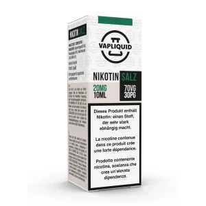 Vapliquid Niksalz Shot 70/30 - 20mg