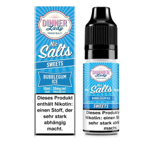 Dinner Lady Salt Nic - Bubblegum Ice