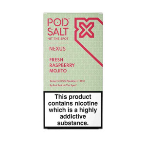 Pod Salt - Fresh Raspberry Mojito - 10ml NicSalt