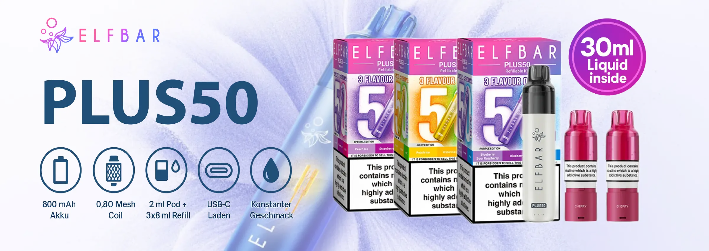 Elfbar Plus50 Banner